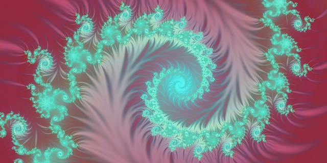 Free fractal gradation colorful illustration