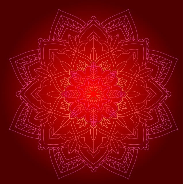 Free mandala ornament floral pattern illustration