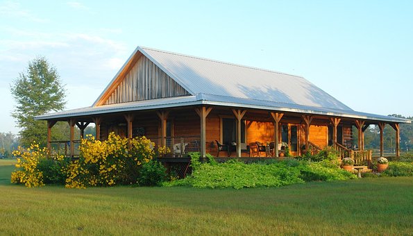 Log Hjem, Gård, Hjem, Log, Træ, Gammel