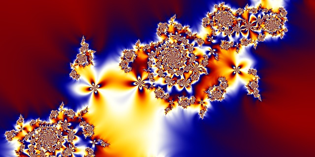 Free fractal gradation colorful illustration