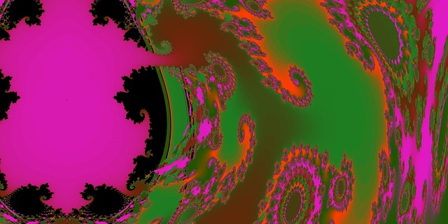 Free fractal gradation colorful illustration