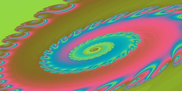 Free fractal gradation colorful illustration