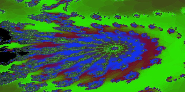 Free fractal gradation colorful illustration