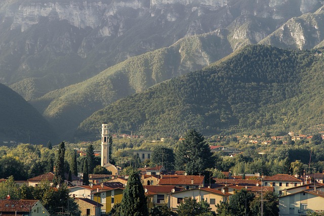 Cidade, Montanhas, Panorama, Natureza