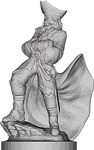 sculpture, pirate, low poly