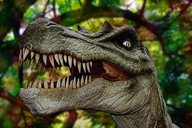 Free dinosaur forest jungle illustration