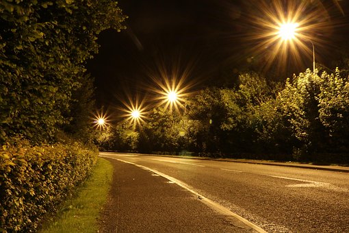 Luces, Noche, La Carretera