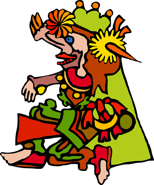 Free mayan traditional dance vector