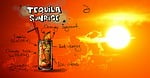 tequila sunrise, cocktail, drink