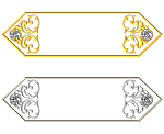 gold, silver, banner