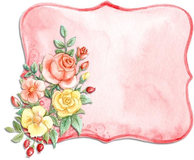 Etiqueta Acuarela Rosado - Imagen gratis en Pixabay