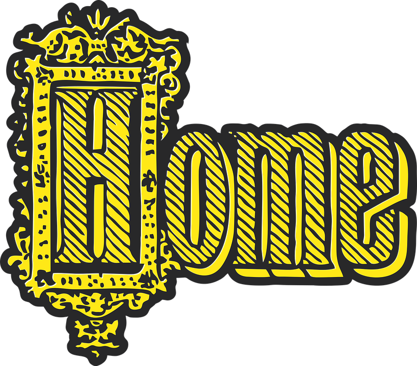 Home Text Word Decorative Vintage Retro Home Text Word Decorative Vintage Retro