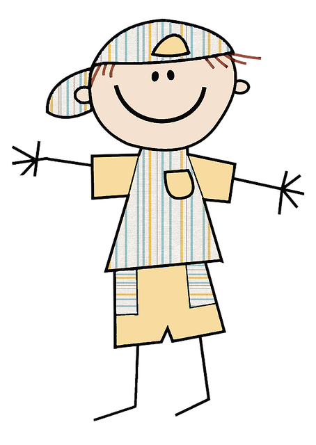 Free boy colored texture illustration