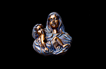 woman, child, relief