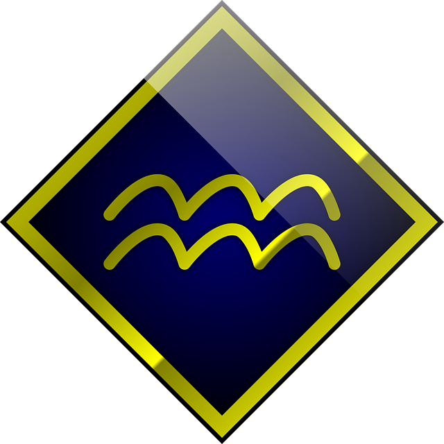 Free aquarius astrology horoscope illustration