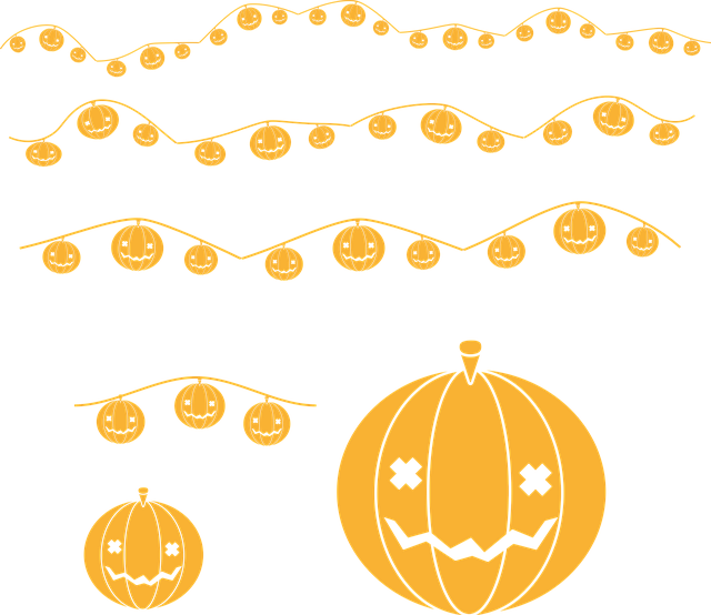 Free pumpkin halloween deco illustration