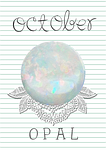 birthstone, october, opal