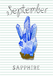 birthstone, september, sapphire