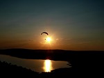 sunset, tihany, lookout tower