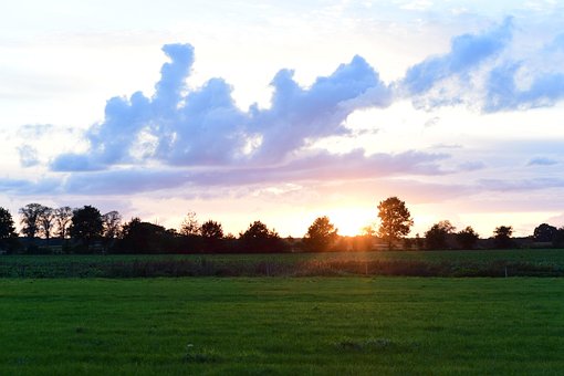 Lys, Solnedgang, Aften