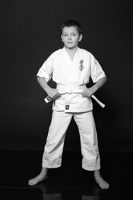 Chico, Teen, Kárate, Kimono, Deportes