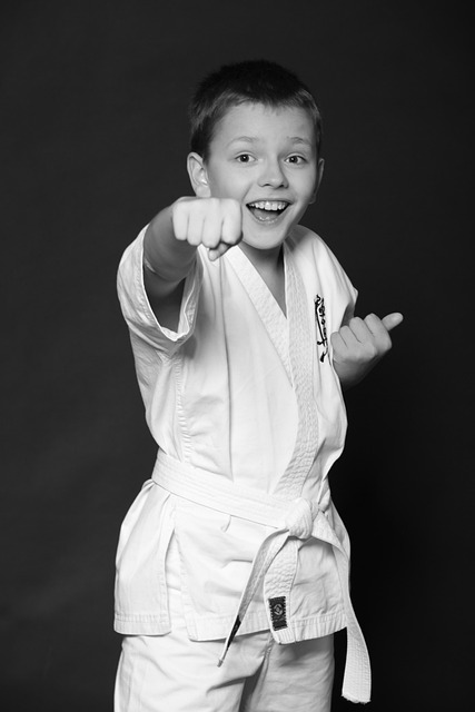 Chico, Teen, Kárate, Kimono, Deportes