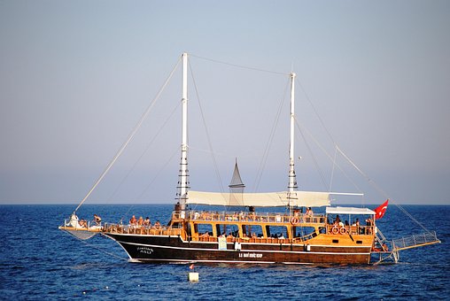 Boot, Truthahn, Mittelmeer, Blau, Sommer