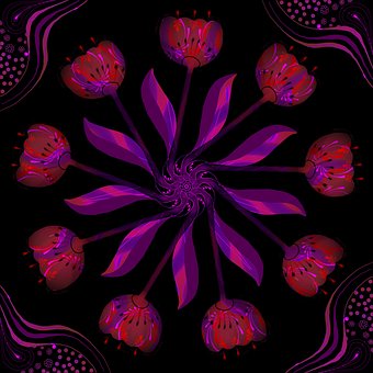 Achtergrond, Purper, Zwart, Rood