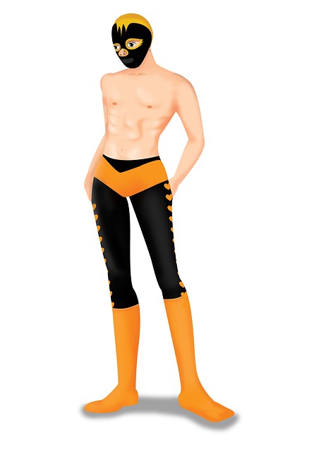 Free fighter men fight illustration