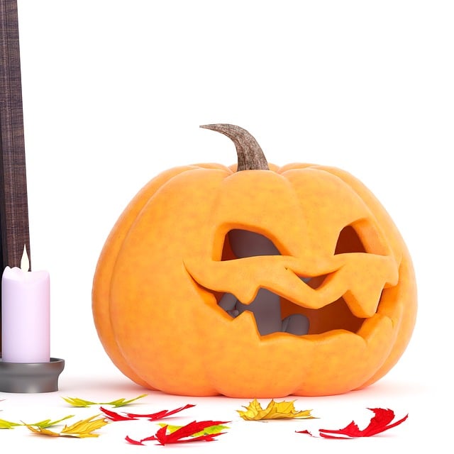 Free halloween pumpkin deco illustration