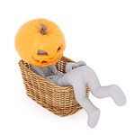 halloween, pumpkin, deco