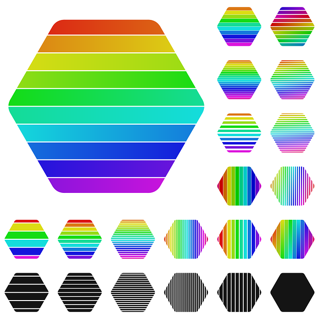 Free hexagon 6 logo illustration