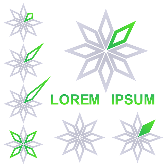 Free star octagram logo vector