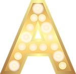 a, glamour, gold
