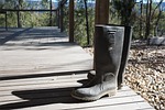 gumboots, mud, dirt