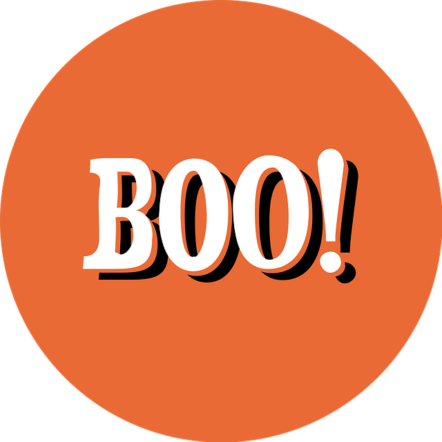 Free halloween bottle cap boo vector