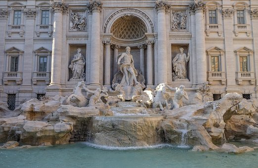Fontana Di Trevi Curiosidades de Roma, Fontana Di Trevi, Italia