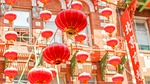 paper lanterns, chinatown, san francisco