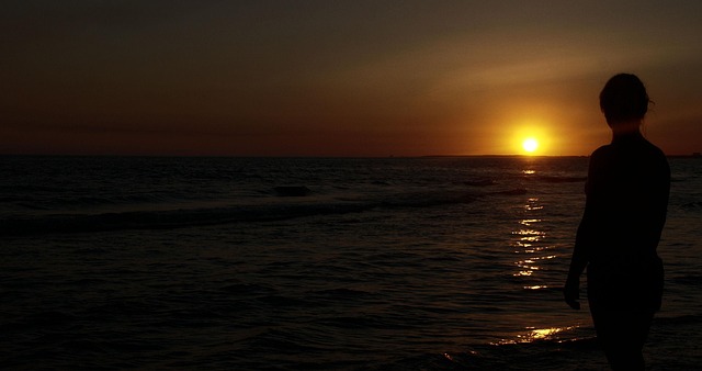 Free Sunset Sea photo and picture