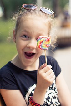 Girl, Lollipop, Childhood, Emotions