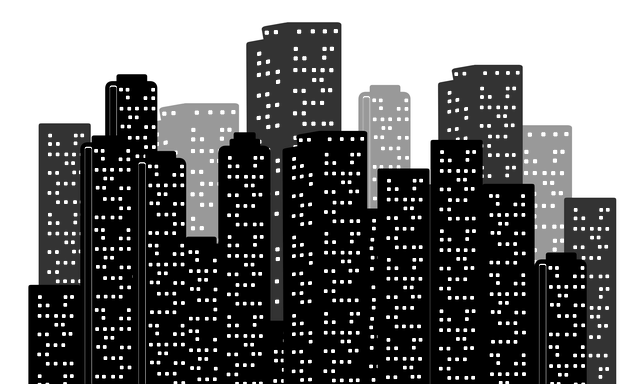 Gebäude, Stadt, Dorf, Stadt, Nacht