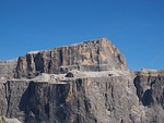 sass pordoi, sella massif, plateau rocks