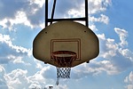 basketball, backboard, rim
