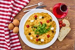 omelet, egg, yellow