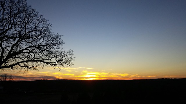 Free Sunset Winter photo and picture