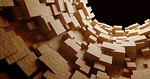 cube, wood, tube