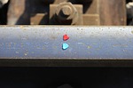 red and blue heart on railway, stop children and teenager suicide, remembering those kids