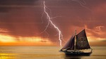 ship, balance, stars