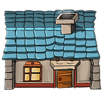 house, trumpet, smoke