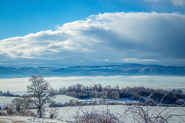 Landschaft, Berg, Hochland, Schnee